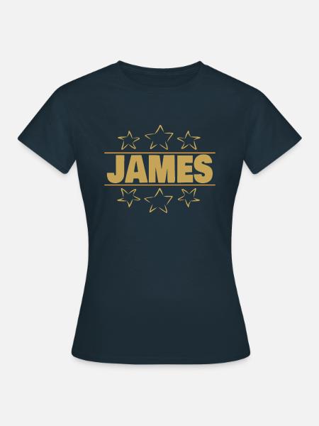 James - Frauen T-Shirt - Navy