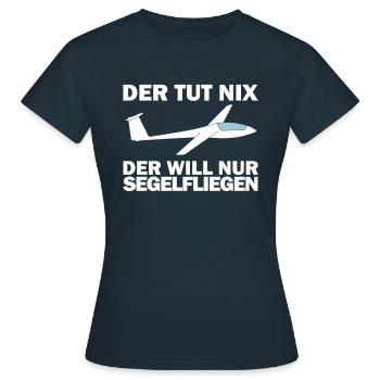 Seul planeur pilote planeur pilote planeur - T-shirt Femme - marine - Devant - AI Model Female 172 dark (172cm)