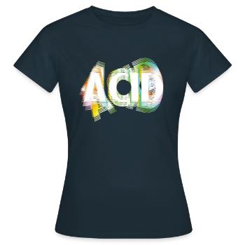 Acide - T-shirt Femme - marine - Devant - AI Model Female 172 dark (172cm)
