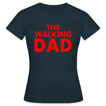 The walking dad - T-shirt Femme - marine - Devant - AI Model Female 172 dark (172cm)
