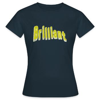 Brillant - T-shirt Femme - marine - Devant - AI Model Female 172 dark (172cm)