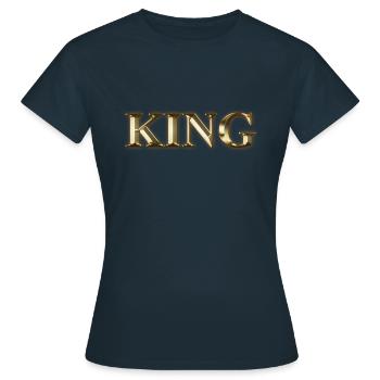 KING - T-shirt Femme - marine - Devant - AI Model Female 172 dark (172cm)