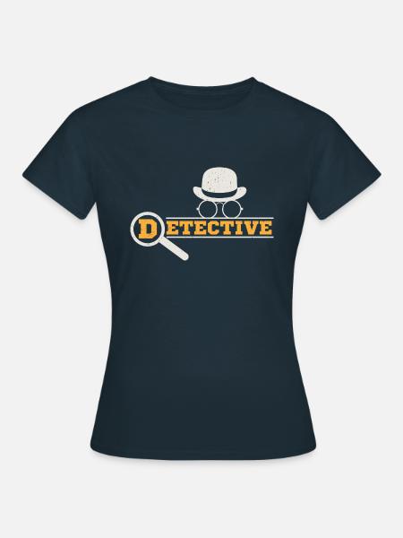 Detective Magnifying Glass - Frauen T-Shirt - Navy