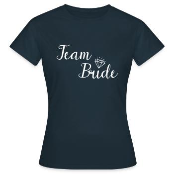 Idée cadeau pour la mariée Diamond Diamond JGA - T-shirt Femme - marine - Devant - AI Model Female 172 dark (172cm)