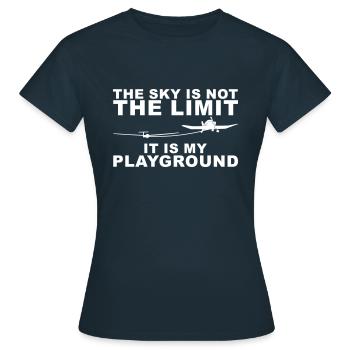 terrain de jeu planeur planeur - T-shirt Femme - marine - Devant - AI Model Female 172 dark (172cm)