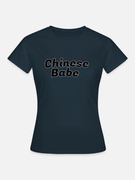 Chinese babe - Frauen T-Shirt - Navy
