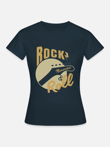 Rock n Roll - Frauen T-Shirt - Navy
