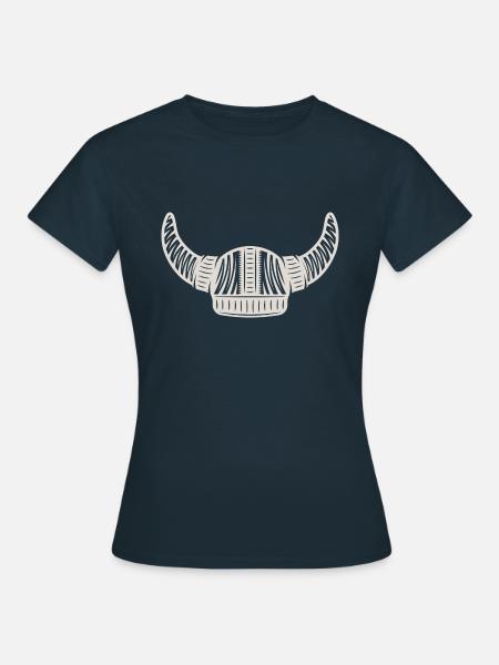Wikingerhelm - Frauen T-Shirt - Navy