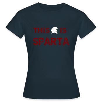 C'est Sparta - T-shirt Femme - marine - Devant - AI Model Female 172 dark (172cm)