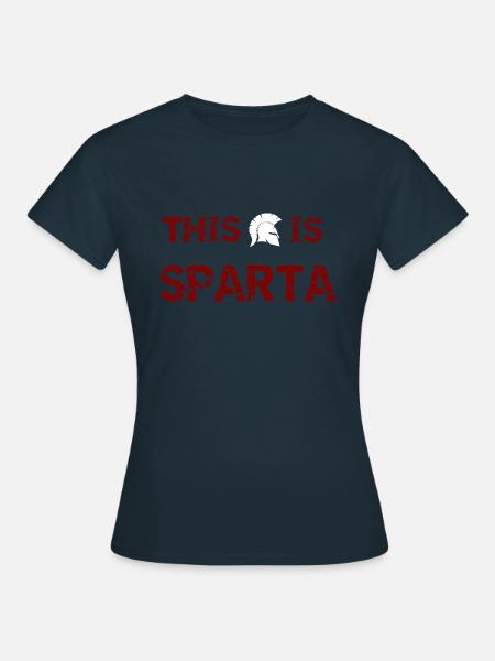 This is Sparta - Frauen T-Shirt - Navy