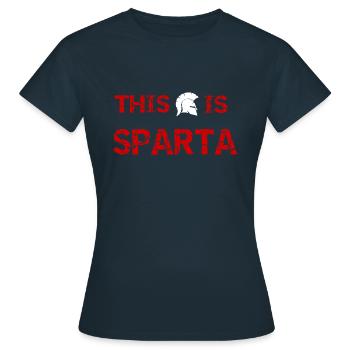 C'est Sparta - T-shirt Femme - marine - Devant - AI Model Female 172 dark (172cm)