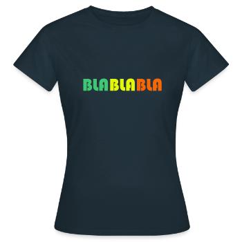BLABLABLA - T-shirt Femme - marine - Devant - AI Model Female 172 dark (172cm)