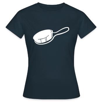 brosse à cheveux - T-shirt Femme - marine - Devant - AI Model Female 172 dark (172cm)