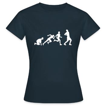 Evolution maux de dos blanc - T-shirt Femme - marine - Devant - AI Model Female 172 dark (172cm)