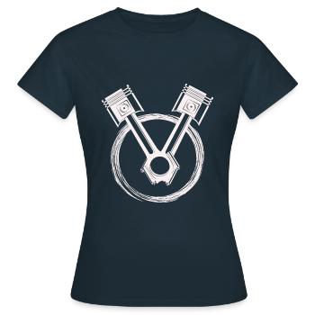 Atelier - Tournevis Tournevis Amateur - T-shirt Femme - marine - Devant - AI Model Female 172 dark (172cm)