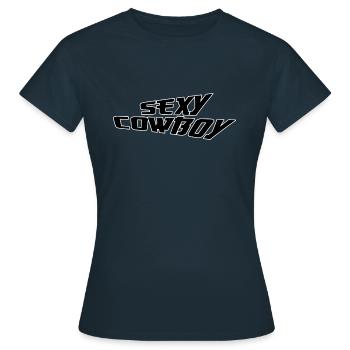 Sexy cowboy - Women's T-Shirt - navy - Front - AI Model Female 172 dark (172cm)