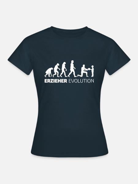 Erzieher Evolution - Frauen T-Shirt - Navy