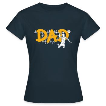 Dad Volleyball Spike - Frauen T-Shirt - Navy - Vorne - AI Model Female 172 dark (172cm)