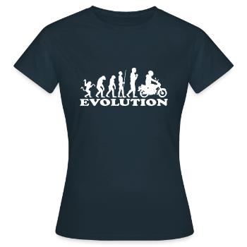 Idée cadeau de conducteur de vélomoteur de cyclomoteur - T-shirt Femme - marine - Devant - AI Model Female 172 dark (172cm)