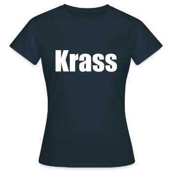Krass - Frauen T-Shirt - Navy - Vorne - AI Model Female 172 dark (172cm)