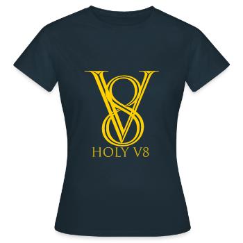 Holy V8 - T-shirt Femme - marine - Devant - AI Model Female 172 dark (172cm)