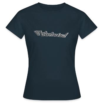 Wirbelwind - Frauen T-Shirt - Navy - Vorne - AI Model Female 172 dark (172cm)