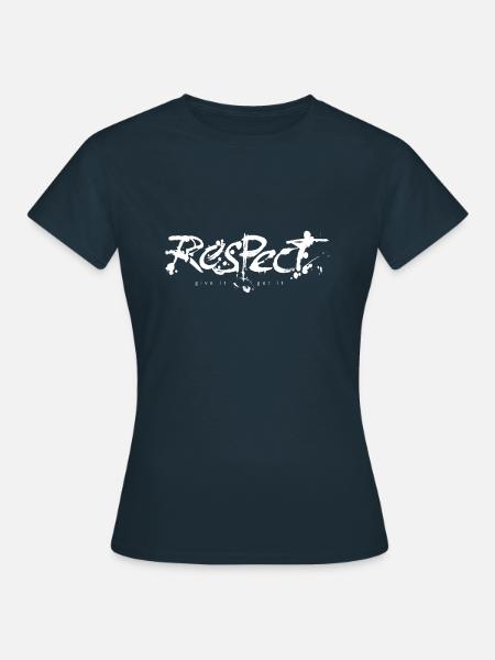 respect - T-shirt Femme - marine