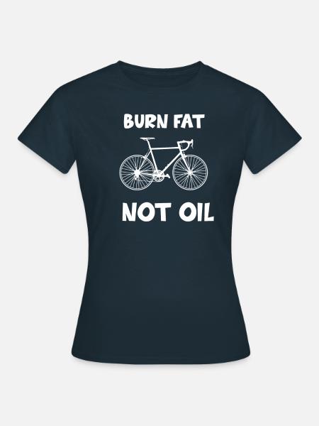 Road Bike Bicycle Climate Protection Climate Change Gift - Women's T-Shirt - navy