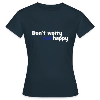courir - T-shirt Femme - marine - Devant - AI Model Female 172 dark (172cm)