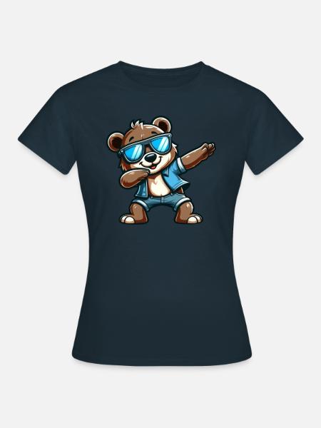 Cool Bear Dabbing - Frauen T-Shirt - Navy