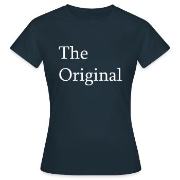 The Original - Women's T-Shirt - navy - Front - AI Model Female 172 dark (172cm)