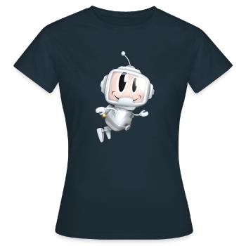 Le petit astronaute - T-shirt Femme - marine - Devant - AI Model Female 172 dark (172cm)