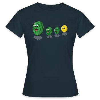 Melons - T-shirt Femme - marine - Devant - AI Model Female 172 dark (172cm)