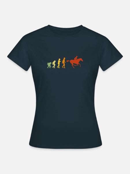 Pferderennbahn Bekleidung für Jockeys - Frauen T-Shirt - Navy