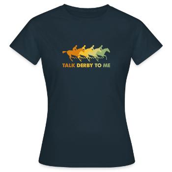 Amateurs de paris sur les courses sur les hippodromes - T-shirt Femme - marine - Devant - AI Model Female 172 dark (172cm)