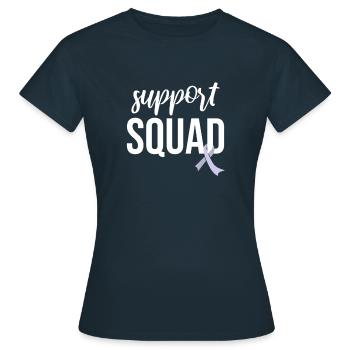 Escouade de soutien, Periwinkle Loop Cancer de l’estomac - T-shirt Femme - marine - Devant - AI Model Female 172 dark (172cm)