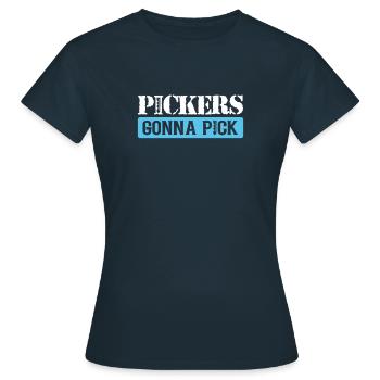 Pickers allant à Pick, Serrurier - T-shirt Femme - marine - Devant - AI Model Female 172 dark (172cm)