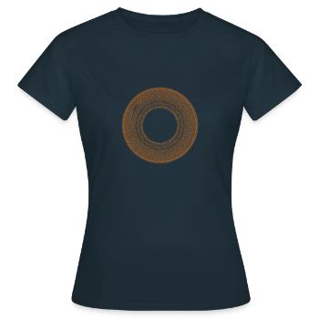Orange cycle - T-shirt Femme - marine - Devant - AI Model Female 172 dark (172cm)