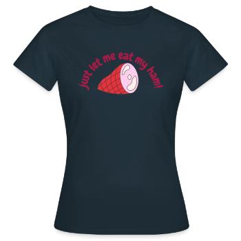 Jambon - T-shirt Femme - marine - Devant - AI Model Female 172 dark (172cm)