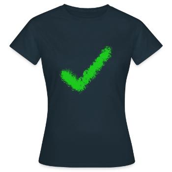 Haken - Symbol - Frauen T-Shirt - Navy - Vorne - AI Model Female 172 dark (172cm)