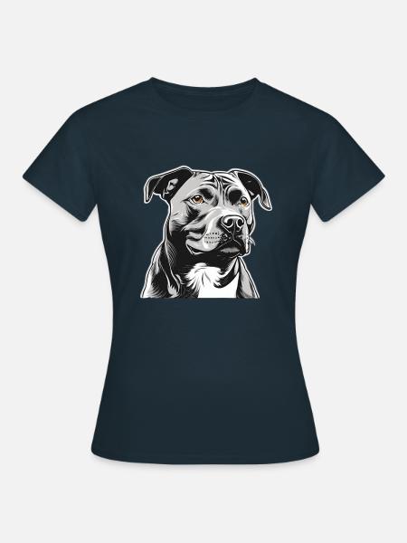 Staffordshire Terrier - T-shirt Femme - marine