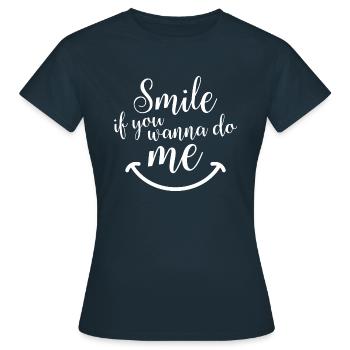 Cheery Favor Tee - Women's T-Shirt - navy - Front - AI Model Female 172 dark (172cm)