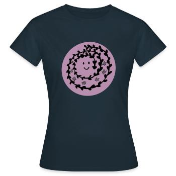 Grandir avec le lilas - T-shirt Femme - marine - Devant - AI Model Female 172 dark (172cm)