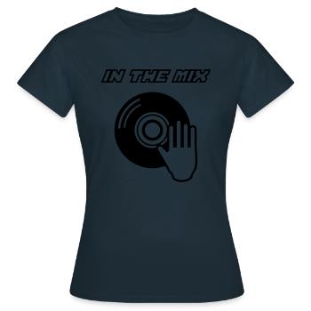 IN THE MIX !!! - T-shirt Femme - marine - Devant - AI Model Female 172 dark (172cm)