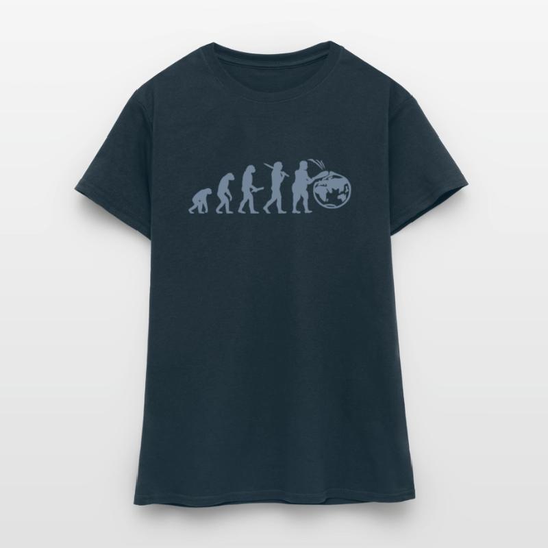 Evolution planete terre monde évolution T-shirt Femme