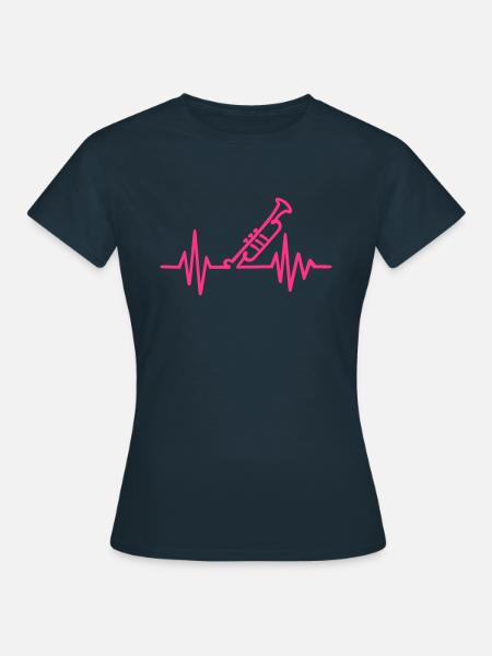 Trompete - Frauen T-Shirt - Navy