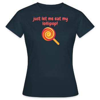 sucette - T-shirt Femme - marine - Devant - AI Model Female 172 dark (172cm)