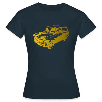  601 Kombi Trabi - Frauen T-Shirt - Navy - Vorne - AI Model Female 172 dark (172cm)