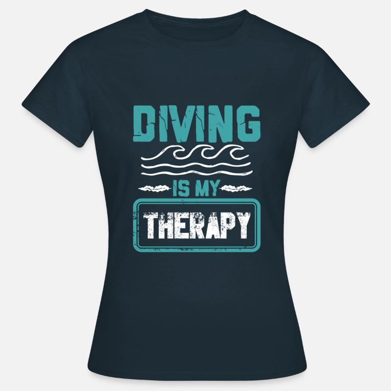 Diving therapy - Women's T-Shirt - navy