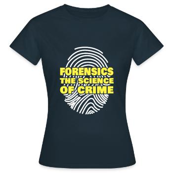 Enquêteur en sciences judiciaires - T-shirt Femme - marine - Devant - AI Model Female 172 dark (172cm)